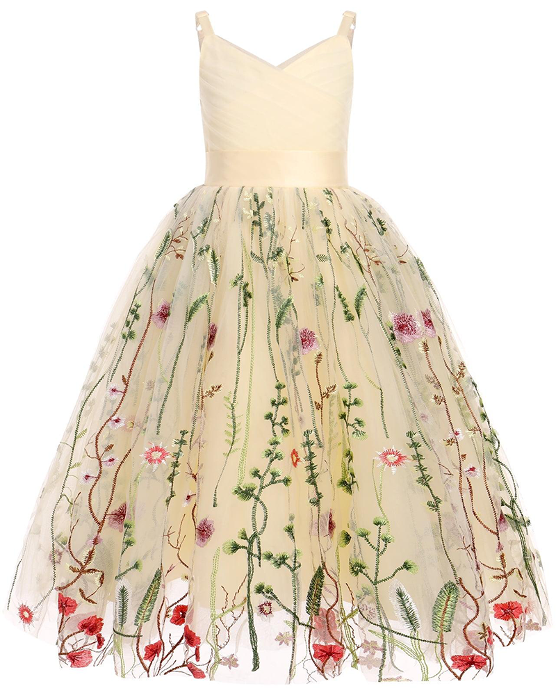 Floral Designer Kids Gown