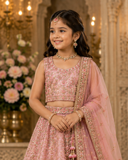 Premium Girls Embroidered Lehenga Set