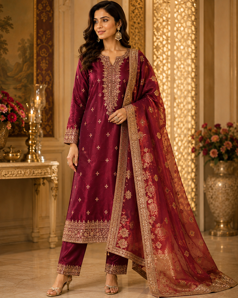 Silk Festive Salwar Suit