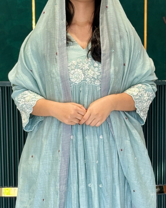 Chanderi Designer Suit
